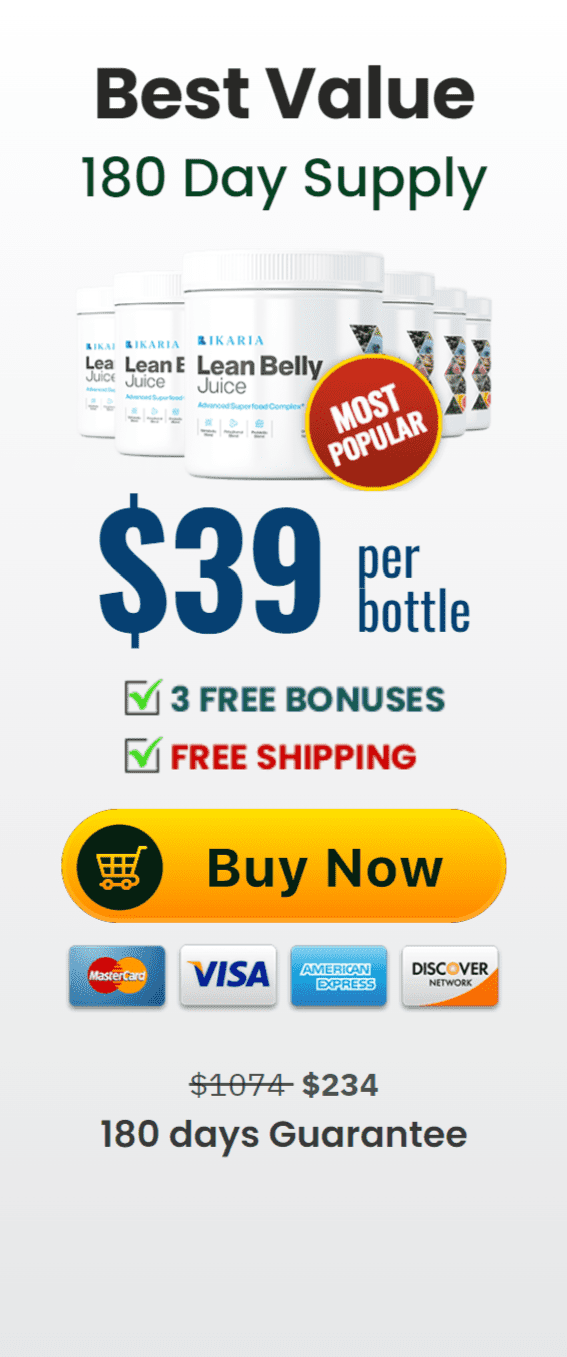 Ikaria Lean Belly Juice 6 bottles