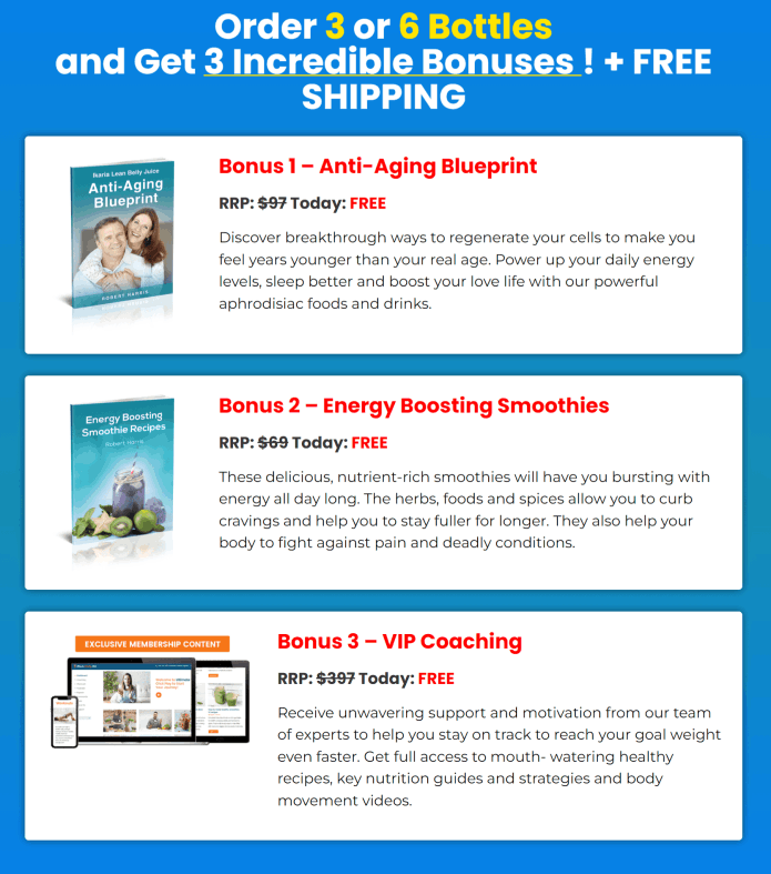 Ikaria Lean Belly Juice Bonuses